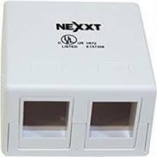 Caja exterior RJ45 2 puertos