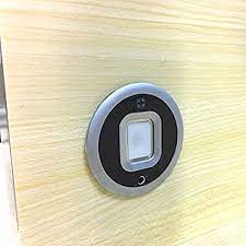 Cerradura biométrica de huellas dactilares para cajones y armarios de madera.