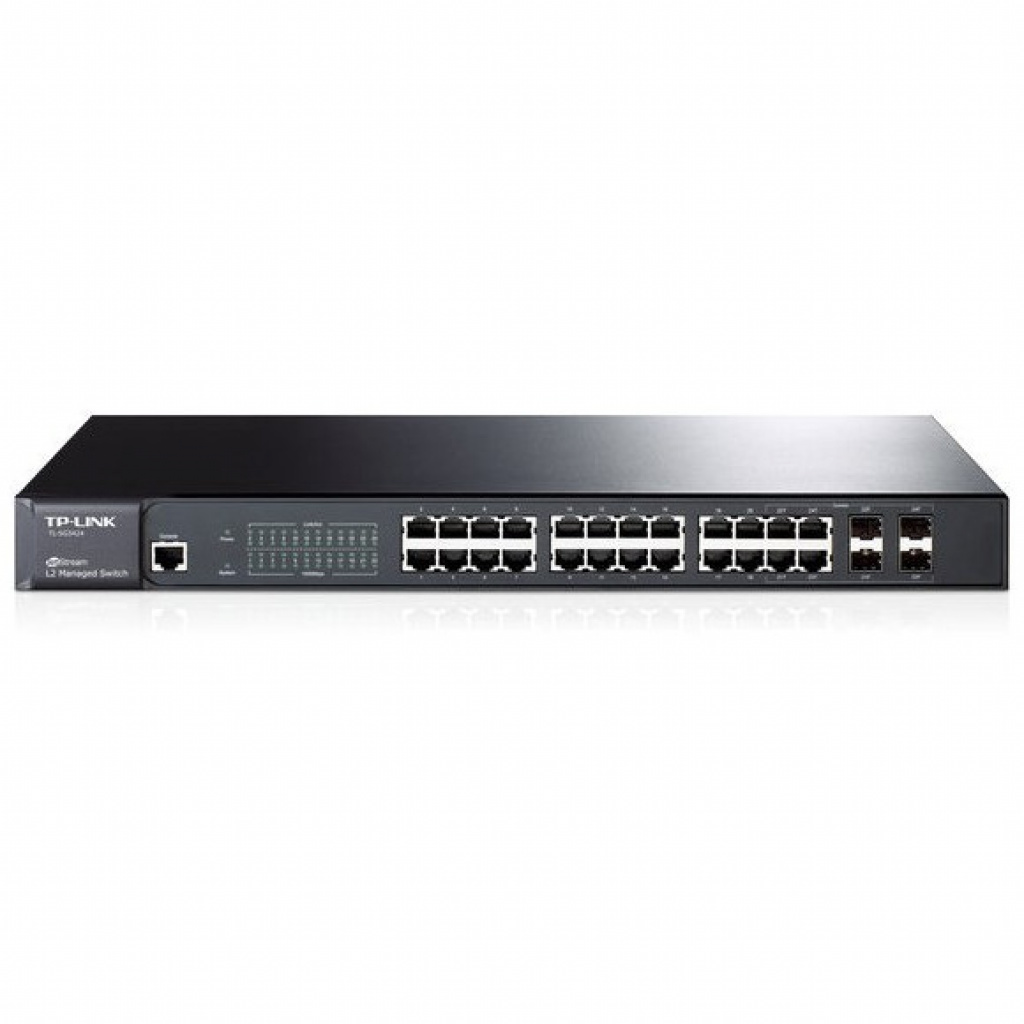 TP-LINK SWITCH DE 24 BOCAS GB + 4 SFP (T2600G-28TS)