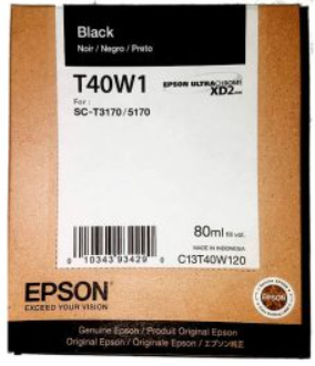 Cartucho de tinta Epson XD2 T40W Negro 80ml