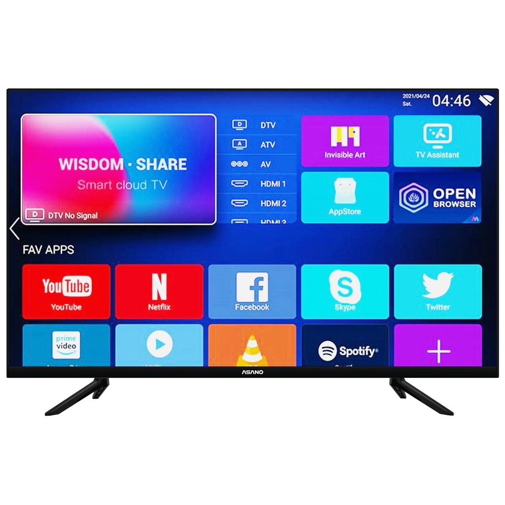 TV LED Asano 43'' Full HD sin bordes SMART