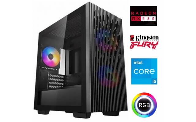 Equipo Gamer Core i5 10400F, 16GB, SSD 480 GB, RX580 8GB