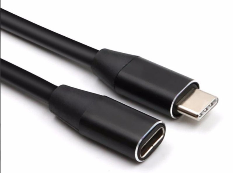 CABLE EXTENSION ALARGUE USB-C MACHO HEMBRA 1 MT METRO TIPO TYPE C