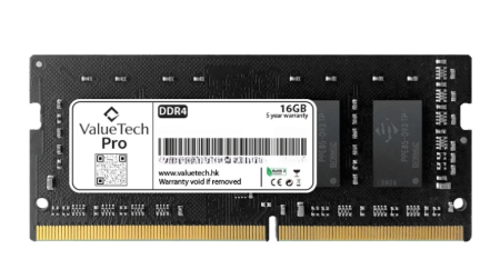 Memoria ValueTech Pro VTP16G4U2666 | DDR4, 16 GB, Sodimm, OEM