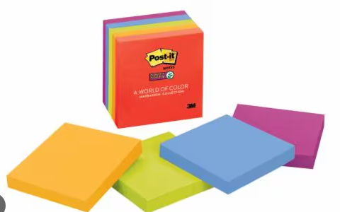 Post-it 654 76x76 mm fluor Cubo x 5 unidadas