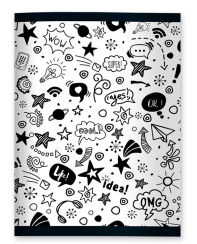 Cuaderno tapa flexible rayado engrampado 48 hojas 60 grs