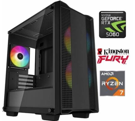 Equipo Gamer Ryzen 7 5700X, 16GB, 1TB NVMe, RTX 5070 GamingPro12GB