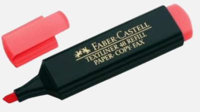 Marcador fluo FABER CASTELL Rosado