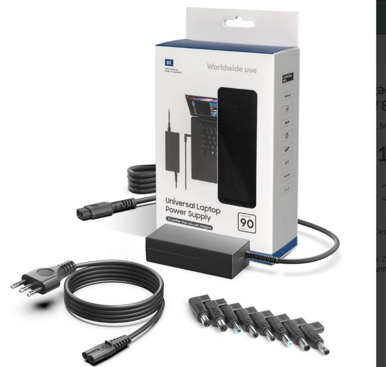 Cargador universal 90W con cable