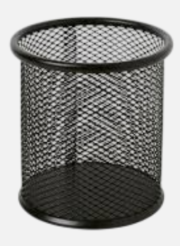 Portalápiz metal Rejilla cilindrico