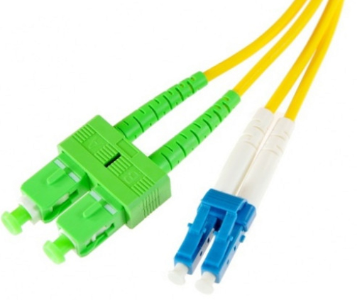 CABLE F/O DUPLEX MONOMODO SC APC/LC UPC 9/125 5M - LSZH