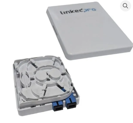 Caja para fibra óptica, socket FTTH, 2 puertos SC