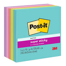 Post it 654 76x76 mm x 100hjs.