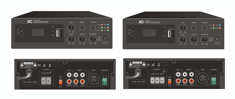 T-B60E- MINI MIXER AMPLIFICADOR C/BLUETOOTH - Potencia