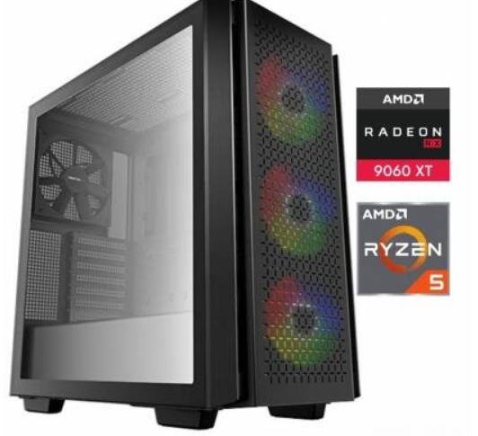 Equipo Gamer Ryzen 5 7600X, 32GB, 1TB NVMe, RX9060XT 8GB