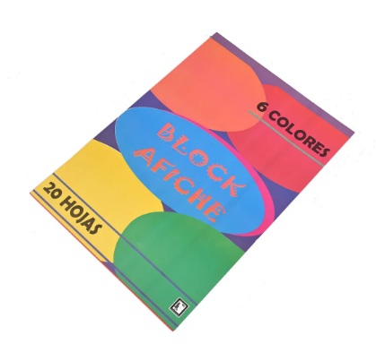 Block Afiche color surtido A4 20 Hojas
