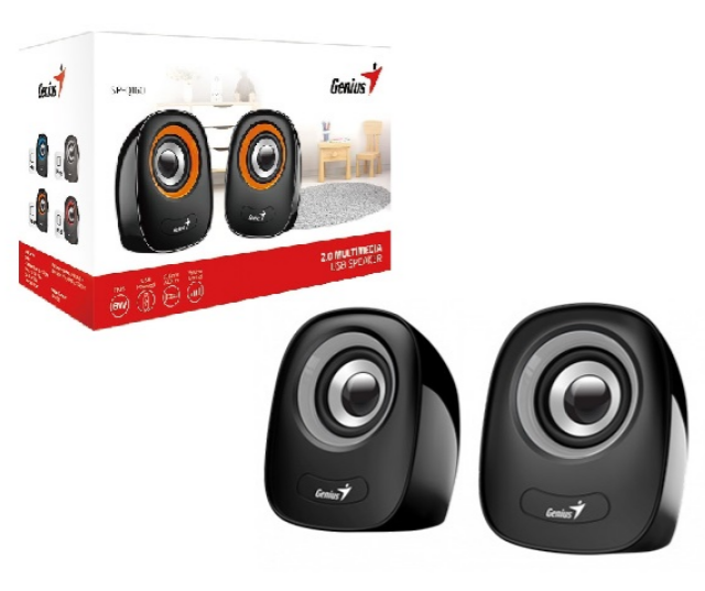 Parlante Genius SP-Q160 6W gris Mini parlante USB con sonido claro
