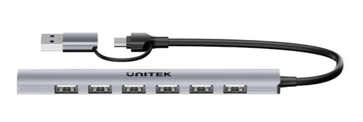 HUB USB-C 7 en 1 Hasta 5 Gbps de transferencia
