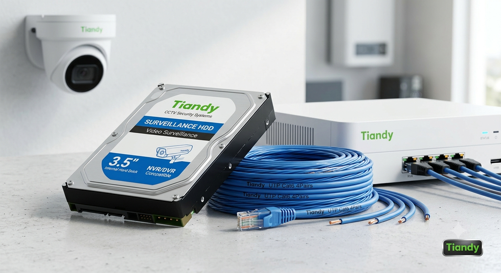 Complemento combo Kit Tiandy DISCO 500 + CABLE + Caja estanco