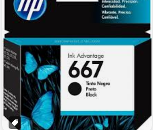 Cartucho HP 667 Negro (3ym79al)