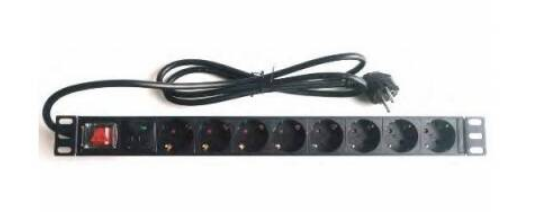 PDU Multitoma para Rack Hikvision 8 Tomas Schuko 1U