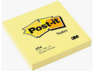 Post-it 654 76x76mm Fluor x 100 Hojas