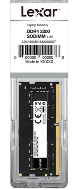 Memoria RAM Lexar DDR4 16GB 3200MHz Sodimm Mejora el rendimiento de tu laptop