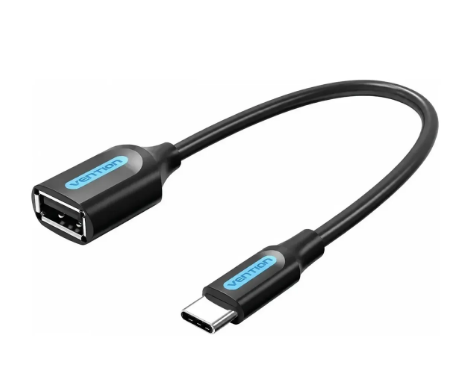Adaptador Otg Usb-c A Usb-a Hembra 0.15m Negro Vention