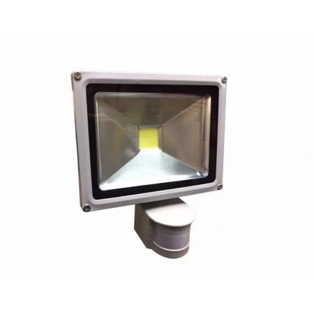 Foco LED de 50w - Luz Fría C/ Sensor de Luz y Movimiento