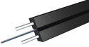 [GJYXCH-2B6A2] FTTH Cable de fibra 2 hilos SM 9/125 DROP (Negro) 3mm