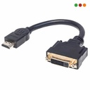 [354592] Cable HDMI a DVI-D 24+1 macho/hembra 20cm Manhattan