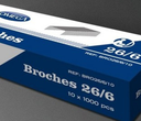 [MBRO26-6-5] BROCHES PARA ENGRAPADORA OMEGA 26/6 - 5000 UN