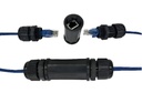 [CON241] Conector NRG + cupla RJ45 H/H-EMPALME AEREO RJ45 hembra/hembra exterior