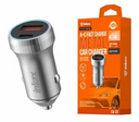 [CAR450] Cargador auto Inkax USB-A+C 43W azul