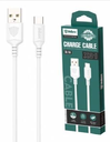 [CAB329] Cable Inkax USB-C 3.1a 1m blanco Carga y transferencia de datos.