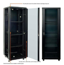 [VF-JS-A6842AB NEGRO] VF-RACK PISO NEGRO 42U 600X800X2070 P/VIDRIO