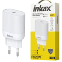 [CAR461] Cargador Inkax USB-C PD 20W blanco c/Cable  Carga rápida