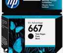 [car667] Cartucho HP 667 Negro (3ym79al)